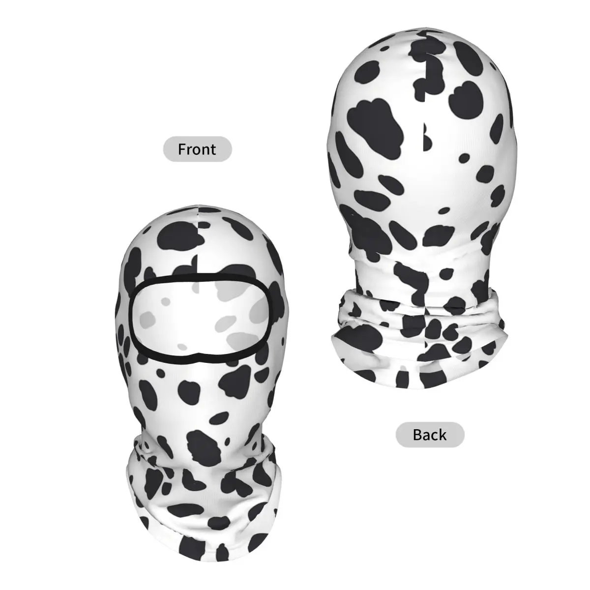 Dalmatian Spots Paws Print Dalmatian Dog Print Breathable Thin Balaclava Full Face Mask Sun Protection Neck Gaiter Motorcycle