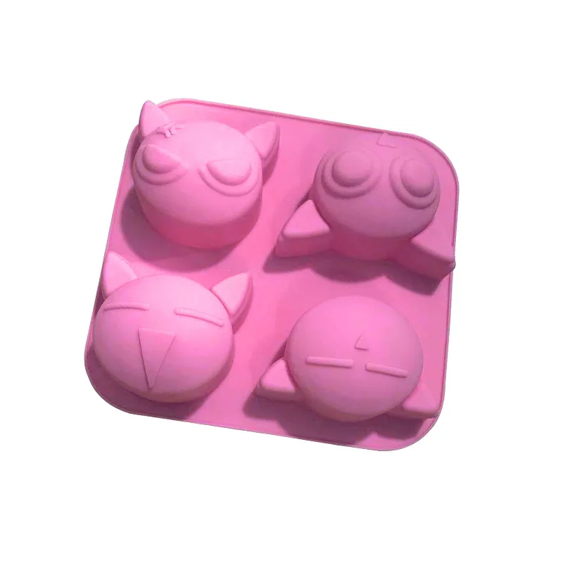 4 Even Silicone Cake Mold, Handmade, Aromatherapy Rice Cake Mold XG744