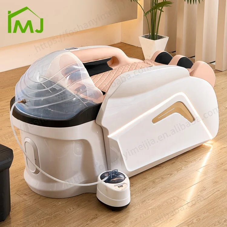 

Salon Furniture Sink Lay Down Washing Salon Shampoo Bed Electric Massage Luxury Head Spa Bed
