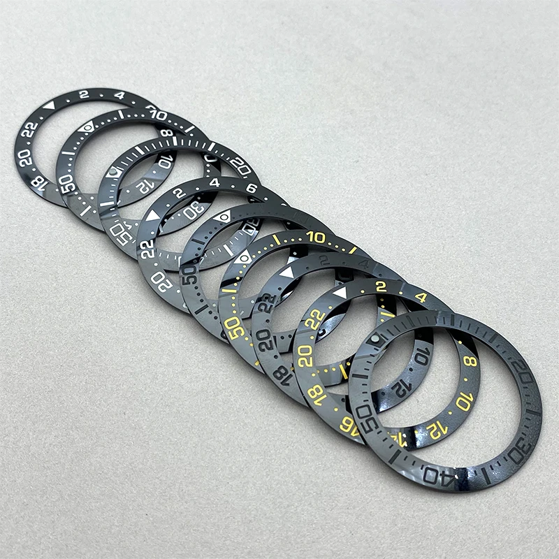 Mod 41mm*32mm Ceramic Watch Bezel Insert Ring Fits Seiko Prospex Series New Samurai Men's Watch Case Repair Parts