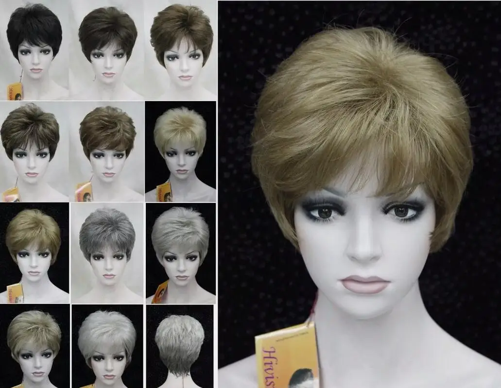 Short Wig Blonde Black Brown Wig Bob Natural hairFashion Wigs