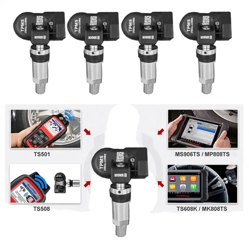 TPMS Tyre Pressure Sensor 20Pcs Programmable TPMS Sensor 315MHZ+ 433Mhz 2 In 1 MX For Autel Tool TS408 TS508 TS600