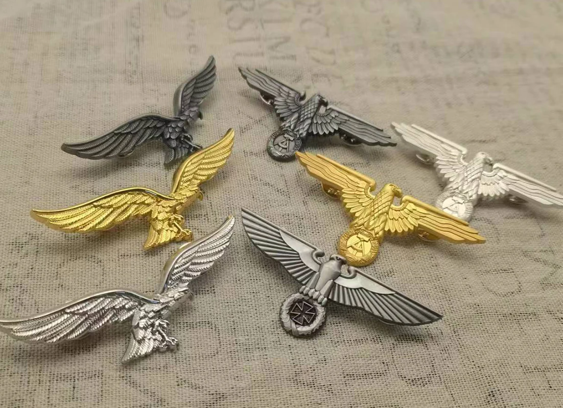 German Eagle Medal Enamel Brooch Pins Metal Badges Lapel Pin Brooches Jackets Jeans Fashion Jewelry Accessories