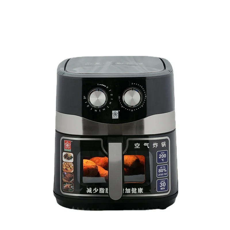 Large capacity air fryer visual window, home intelligent touch fryer, multifunctional French fries electromechanical oven