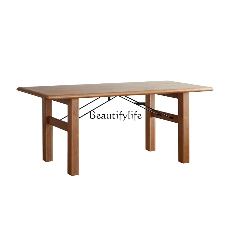 

Living room long workbench solid wood desk cherry wood calligraphy table