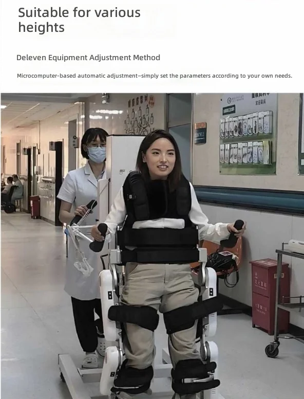 Lower limb exoskeleton robot, a robotic knee joint rehabilitation device that provides power assistance for stroke patients,