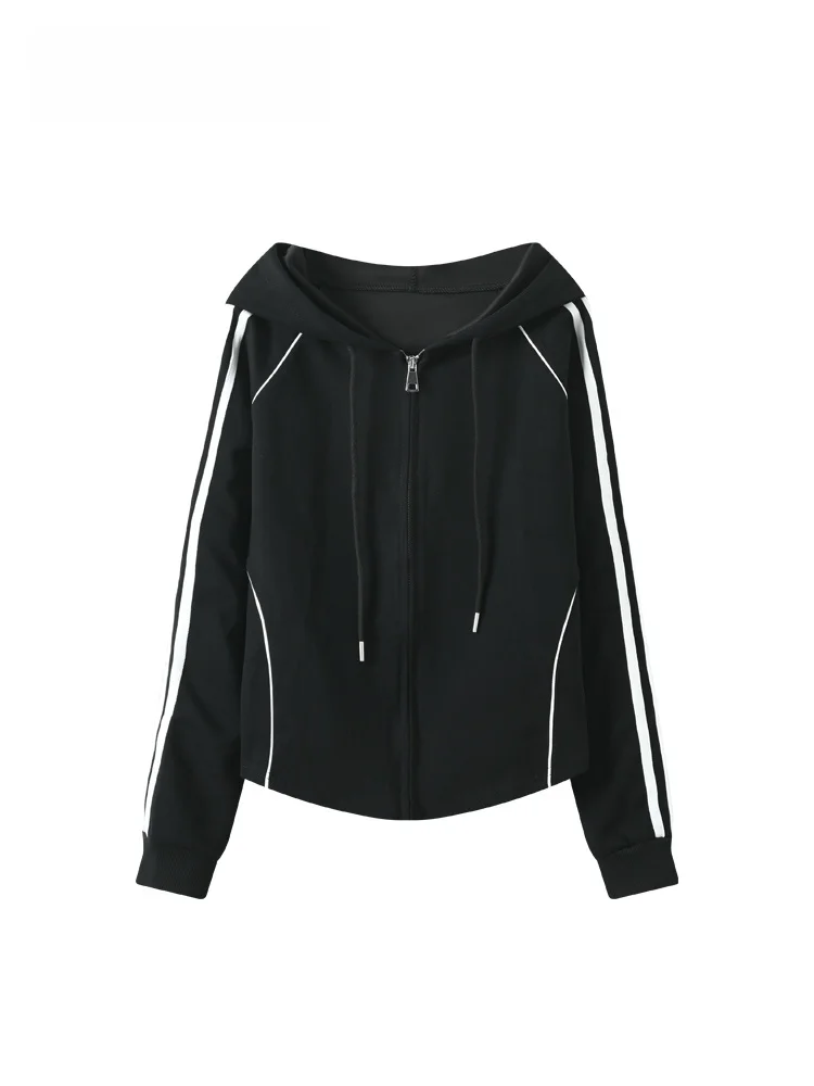 

Faionable оверсайз-толстовка с капюшоном Long Sve, женская осенняя толстовка для полных сестер, свободный молодежный ветровой топ для колледжа