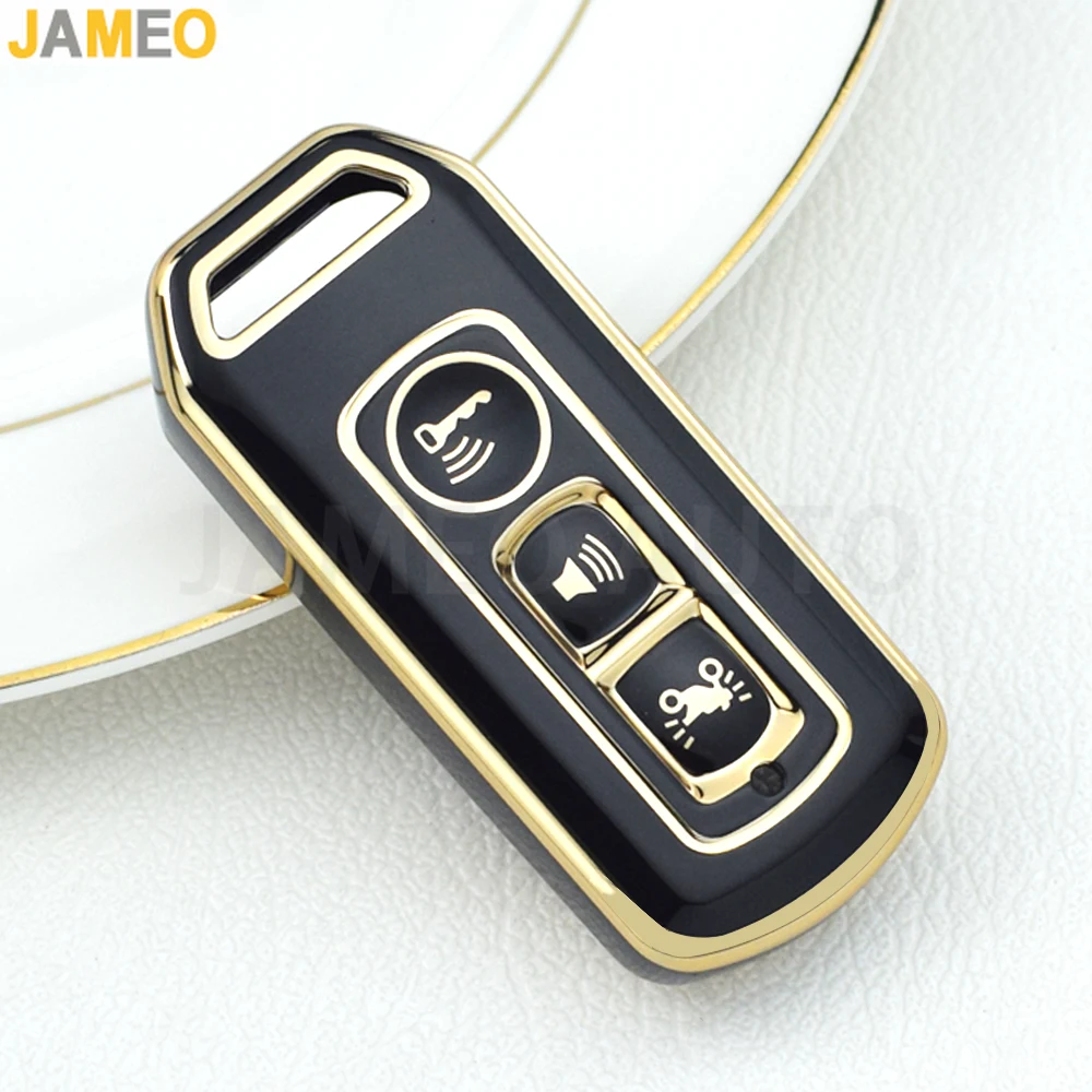 For Honda PCX Forza 300 Airblade 125 C125 Super Cub Scooter Vario 150 3 Buttons TPU Car Key Case Smart Remote Control Fob Cover