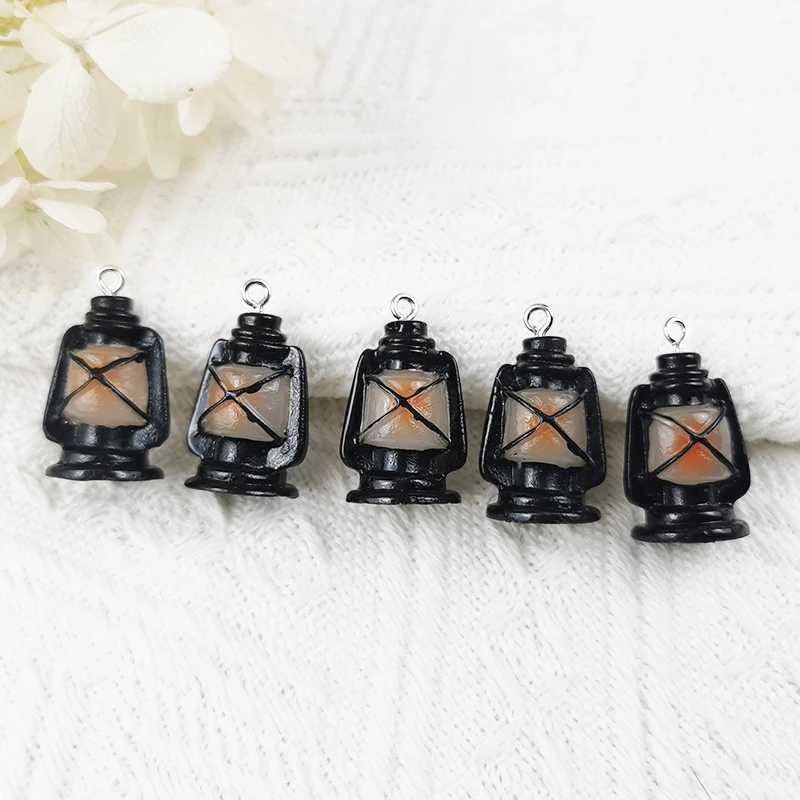 

MuhNa 10pcs Mini Oil Lamp Drum Washing Machine Resin Charms For Jewelry Making Diy Keychain Cute Floating Dollhouse Decor