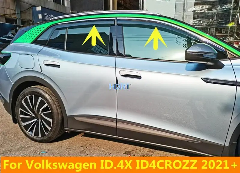 Accesorios de coche para Volkswagen VW ID.4X ID.4 CROZZ 2021 2022 Ventana de coche Viosrs Deflector sombra sol lluvia protector ventana toldos de aire