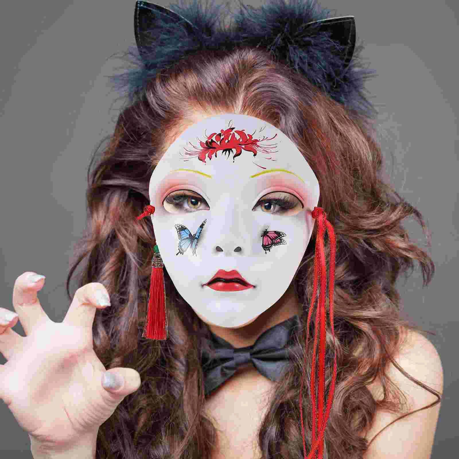 

Hand Drawn Party Masks Masquerade Supplies Costume Fall Cover Cosplay Halloween