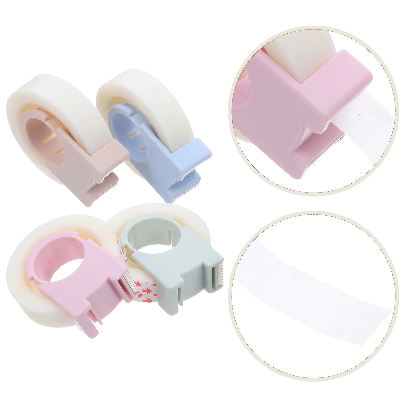 

4Pcs Invisible Correction Tape Mini Dispenser Student Writable Transparent Repair Tape Portable Office School Home Supplies