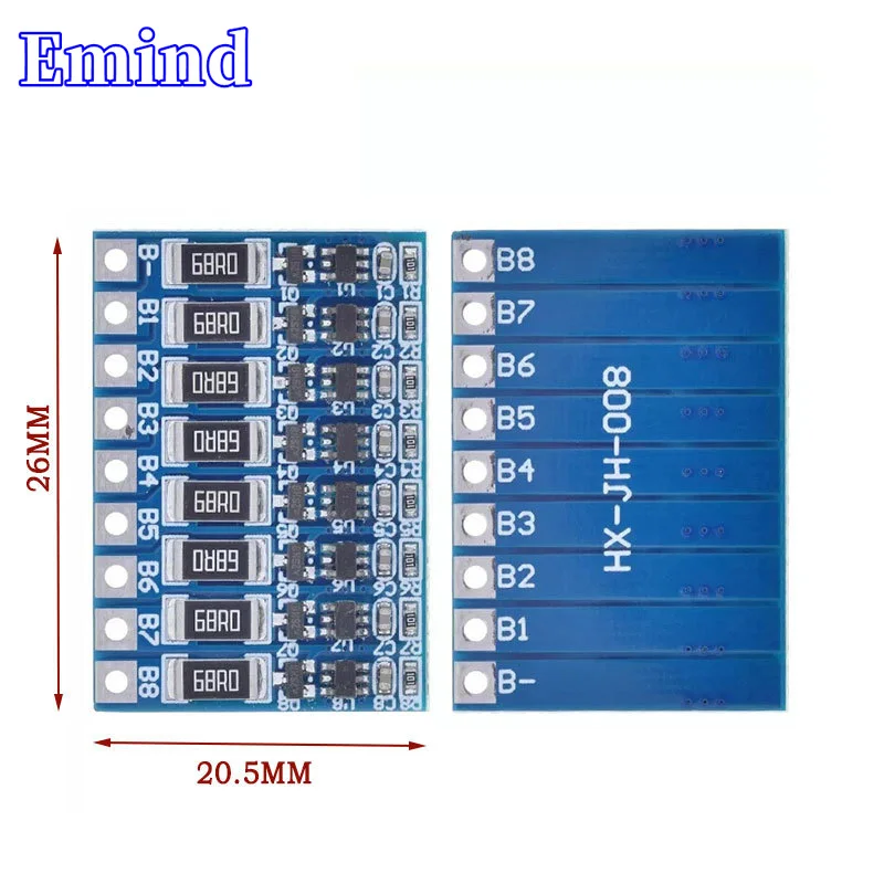 3/4/5/6/7/8 Strings 18650 Lithium Battery Balance Board Polymer Battery Balance Board 11.1~33.6V 8S Charging