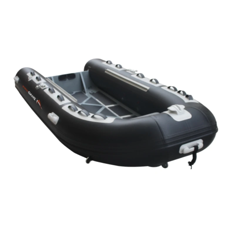 Rtified 3.9m 12.8ft Aluminum Hull Inflatable Fishing Rib Boat With Fiberglass Floor