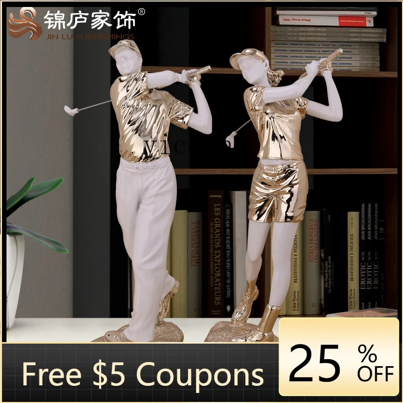 

L7- Golf Figure Ornament Office Wine Cinet Art Home Decoration Hotel Decoration
