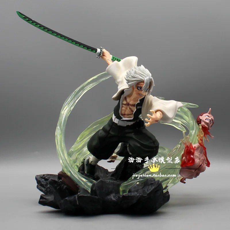 23CM Demon Slayer Anime Figure Kimetsu No Yaiba Shinazugawa Sanemi Statue Pvc Action figure Collection Model Toy for kids Gifts