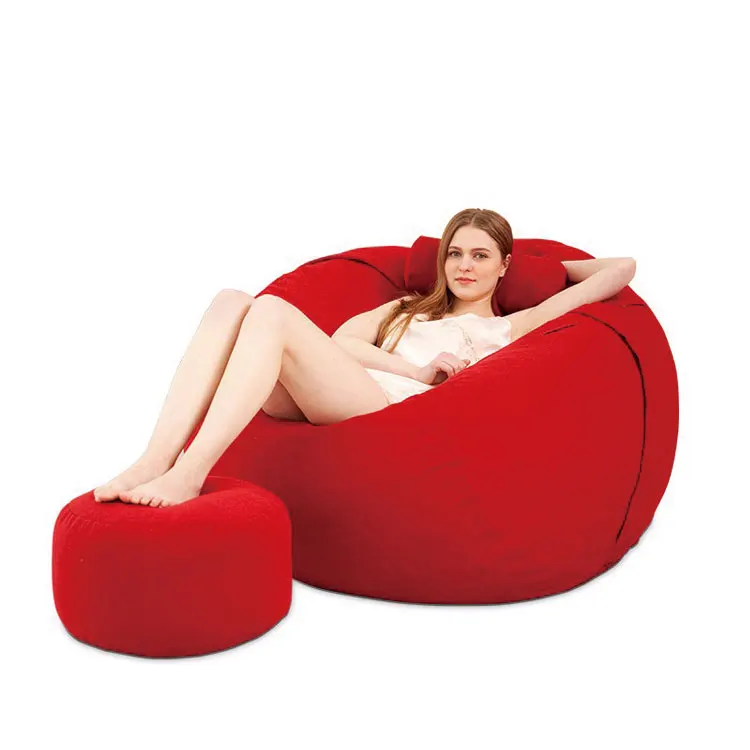 Sedia a sacco impermeabile a forma di pera per esterni comoda e personalizzata