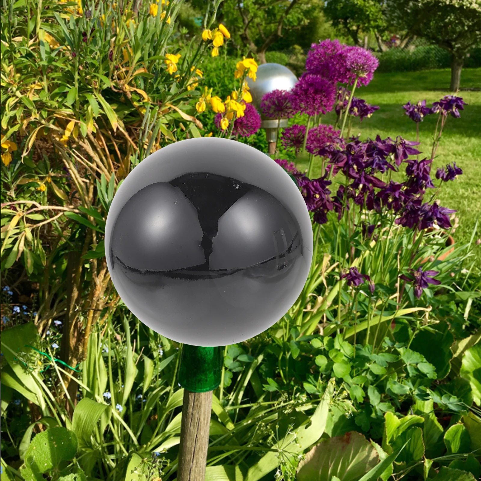 

Garden Gazing Ball Colorful Polished Stainless Steel Reflective Globe for Outdoor Decorative Sphere Shiny Lawn Decoration