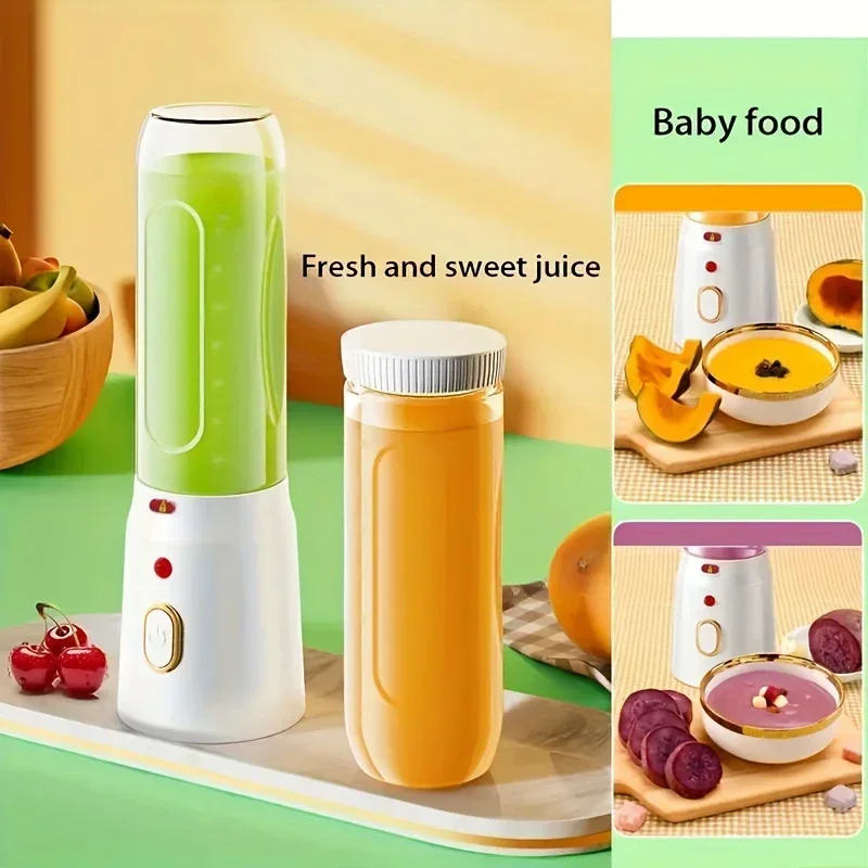 صانع أغذية الأطفال الجديد، خلاط محمول قابل لإعادة الشحن عبر USB لتنقية الرضع، وتكسير الثلج، والعصير المنزلي ووجبات الأطفال الصغار