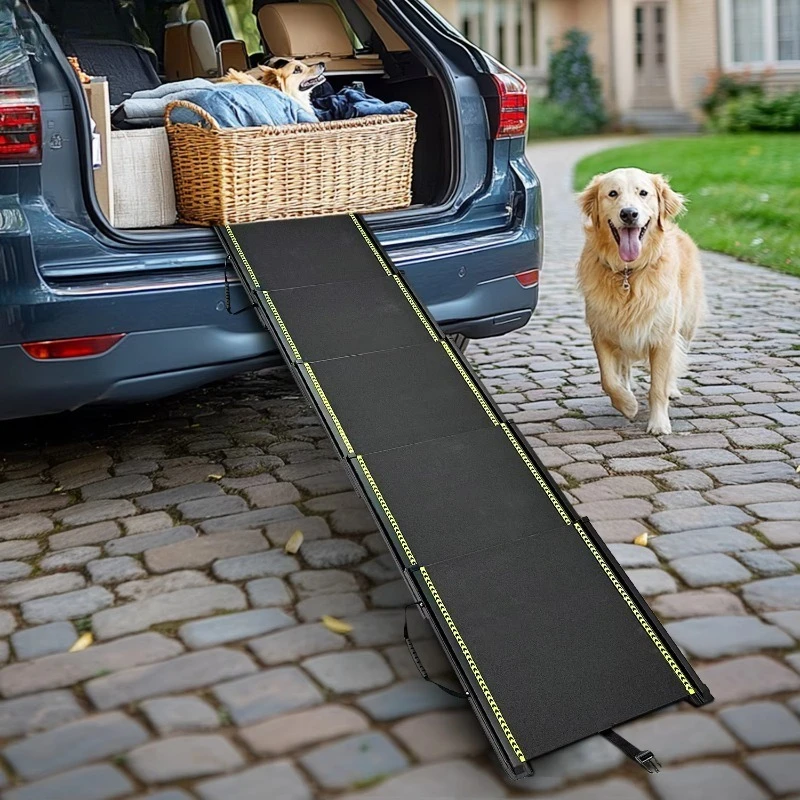 

Outdoor Portable Retractable Pet Ramps Aluminum Folding Dog Stairs