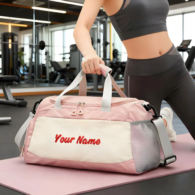 Bolsa de deporte personalizada bordada a mano para gimnasio y viaje - imagen 2
