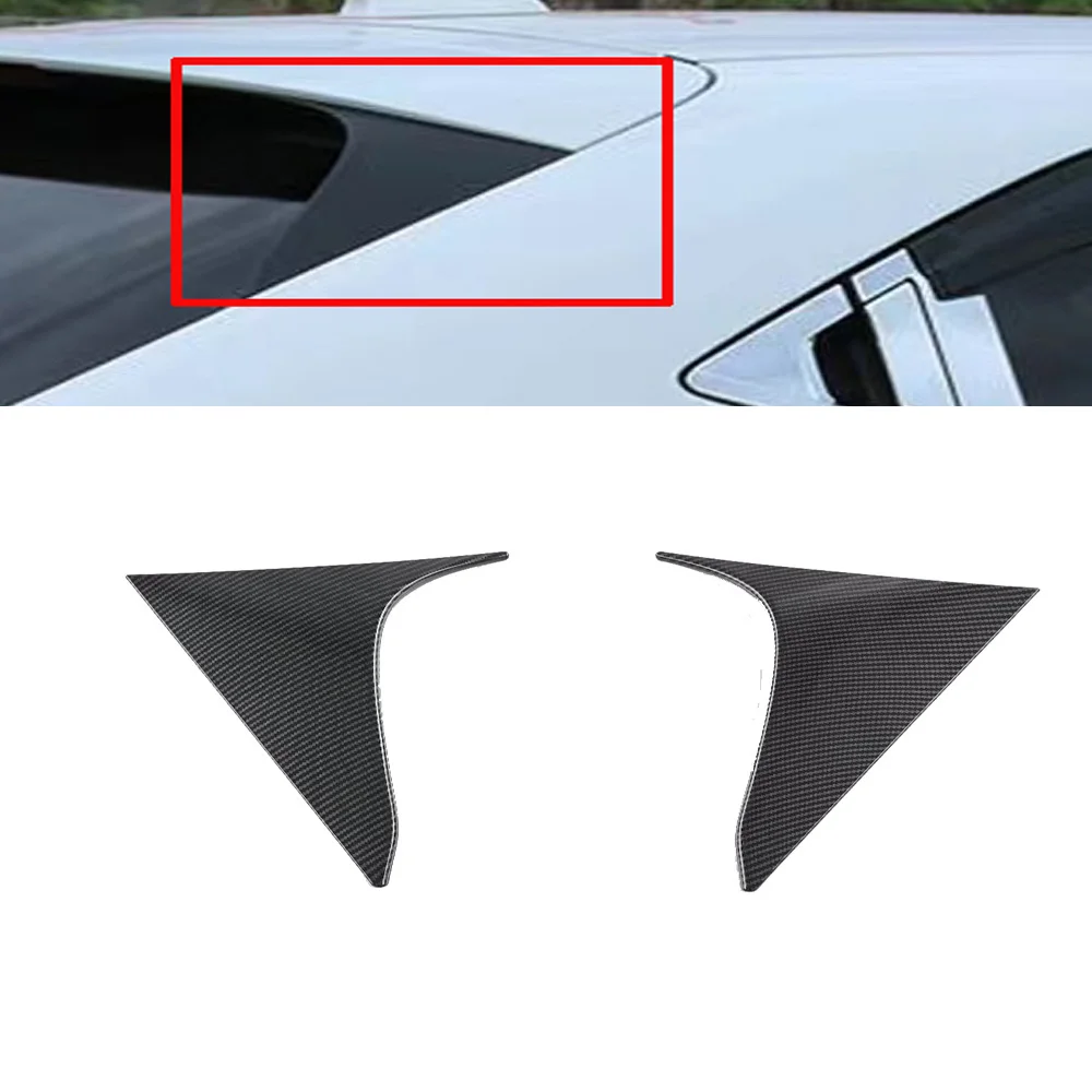 For Honda Vezel HR-V HRV 2021 2022 2023 Carbon Fiber Rear Window Triangle Cover Trim Decoration Exterior Accessories Car Styling