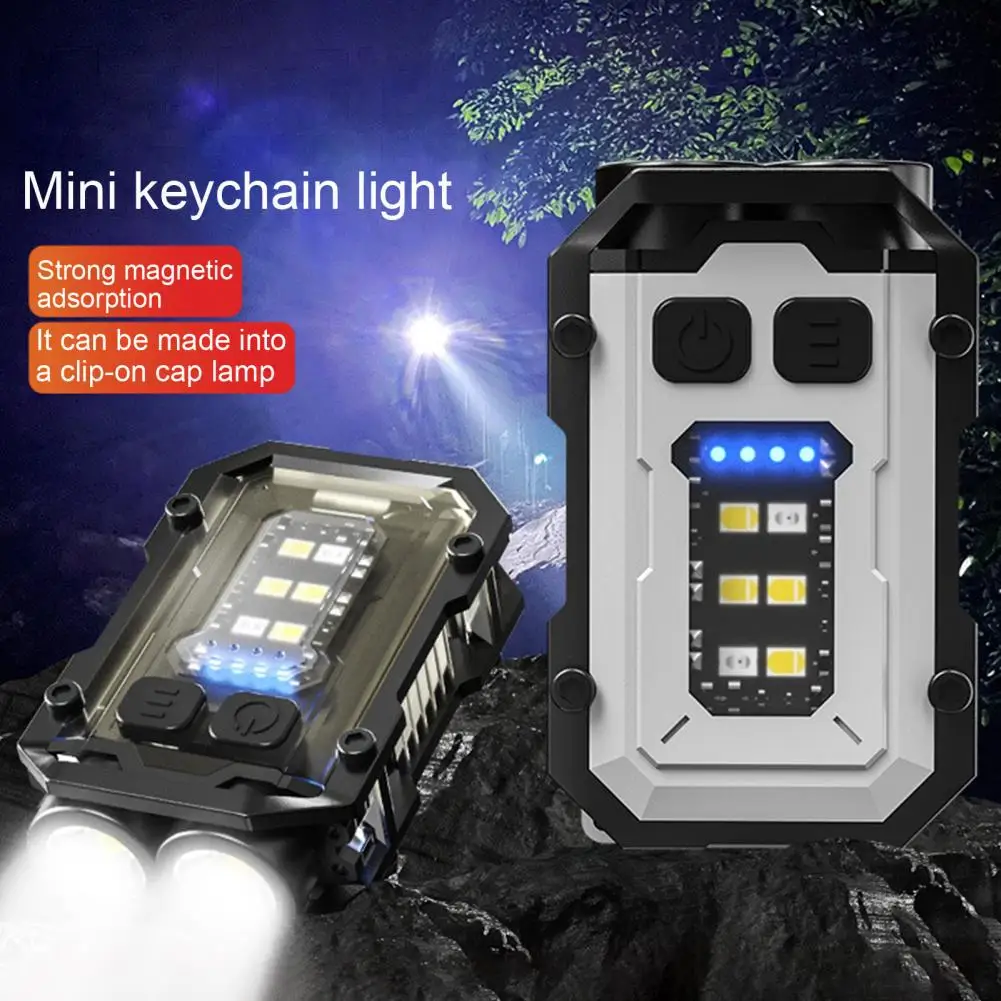 

LED Induction Headlight Mini Headlamp Hat Clip Cap Light Outdoor Fishing Headlight USB Rechargeable Waterproof Hat Clip Light