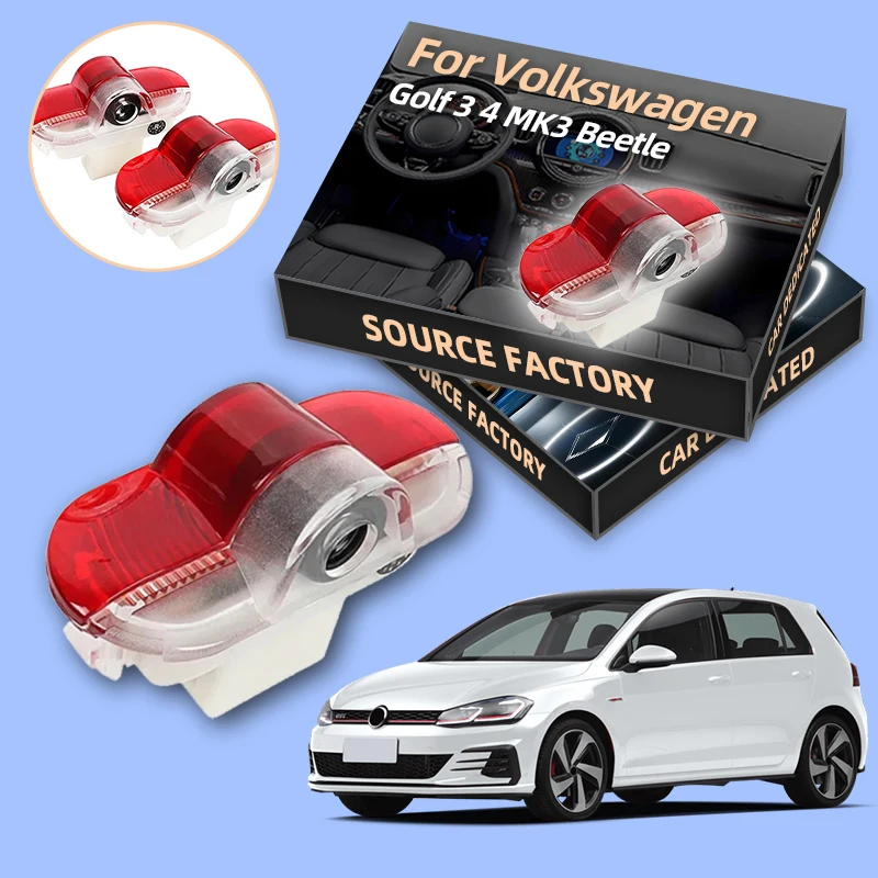 

2026 Горячая наклейка, светодиодная лампочка для украшения интерьера двери автомобиля, аксессуары для VW Caddy MK3 Bora Lavida Golf 3 4 MK3 Beetle Jetta