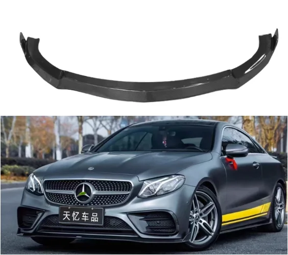 

For Mercedes-Benz W238 E300 E400 E53 E63S Coupe 2018-2021Real Carbon Fiber Front Bumper Splitters Lip Spoiler Side Air Outlet