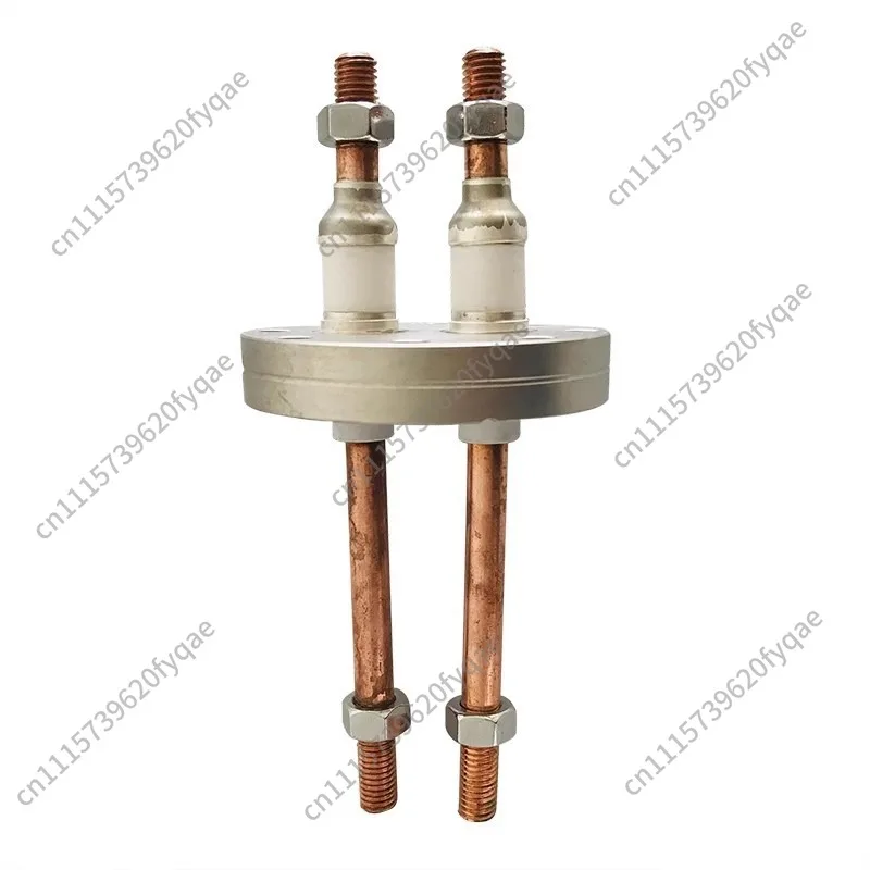CF16 Vacuum Flange Non-standard Brazed Ceramic High Voltage Insulation Seal Connector Conductive Pillar Electrode Core