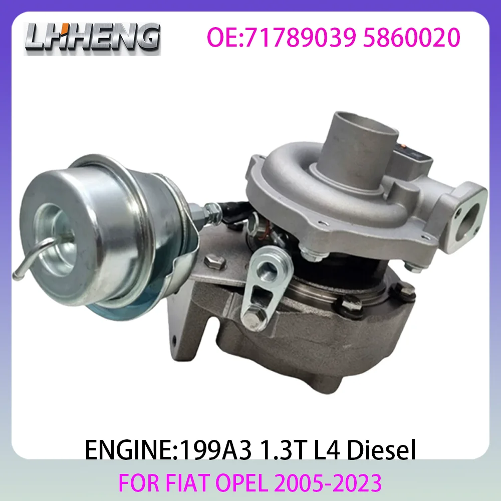 199A3 Engine turbocharger For OPEL ASTRA CORSA DOBLO GRANDE IDEA LINEA PUNTO STRADA 1.3L 1.3 L T L4 Diesel 05-23 860127 5860020