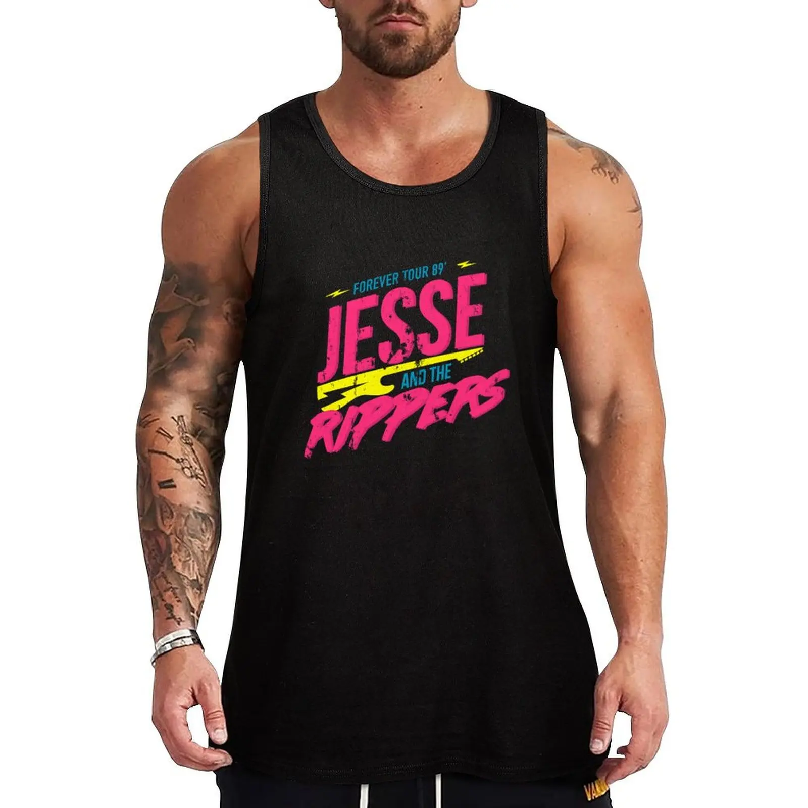 Jesse and the Rippers: Forever Tour 89’ Tank Top male top bodybuilding t shirt summer clothes for men