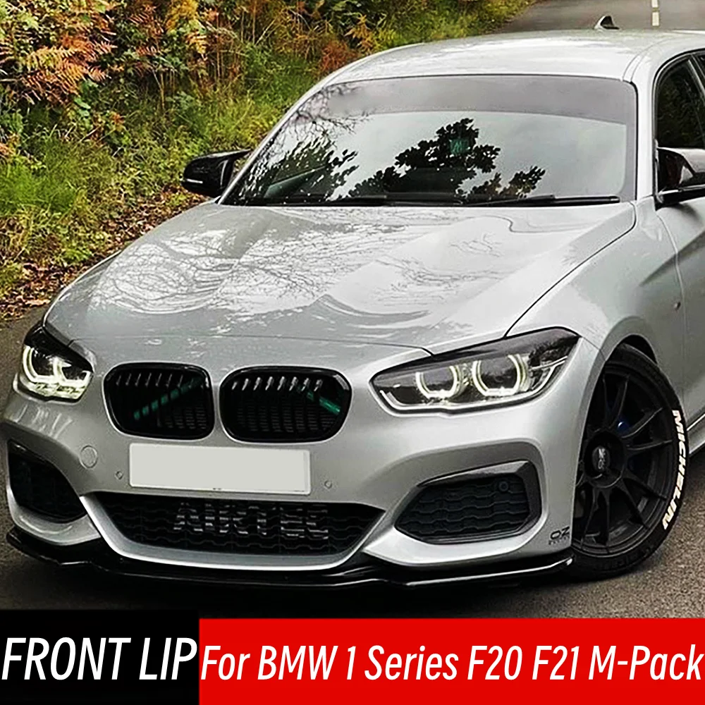 

For BMW 1 Series F20 F21 M-Pack 118i 120i M135i M140i M Performance Front Bumper Splitter Lip Diffuser Spoiler Car Accessories