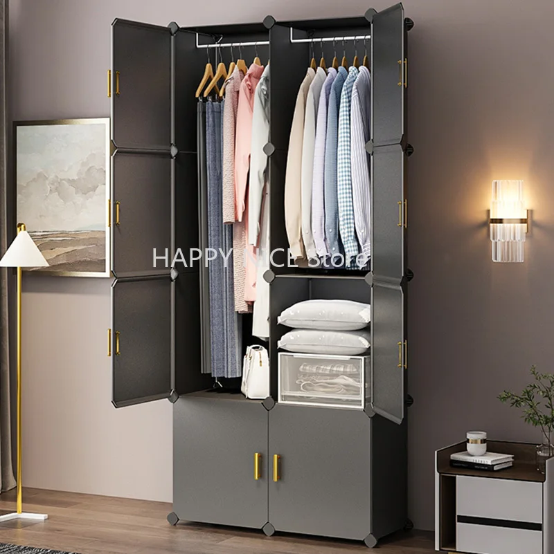 Clothing Rack Wardrobe Closet Storage Dresser Organizer Modular Wardrobes Chest Cupboard Cube Armarios Living Room Cabinets·