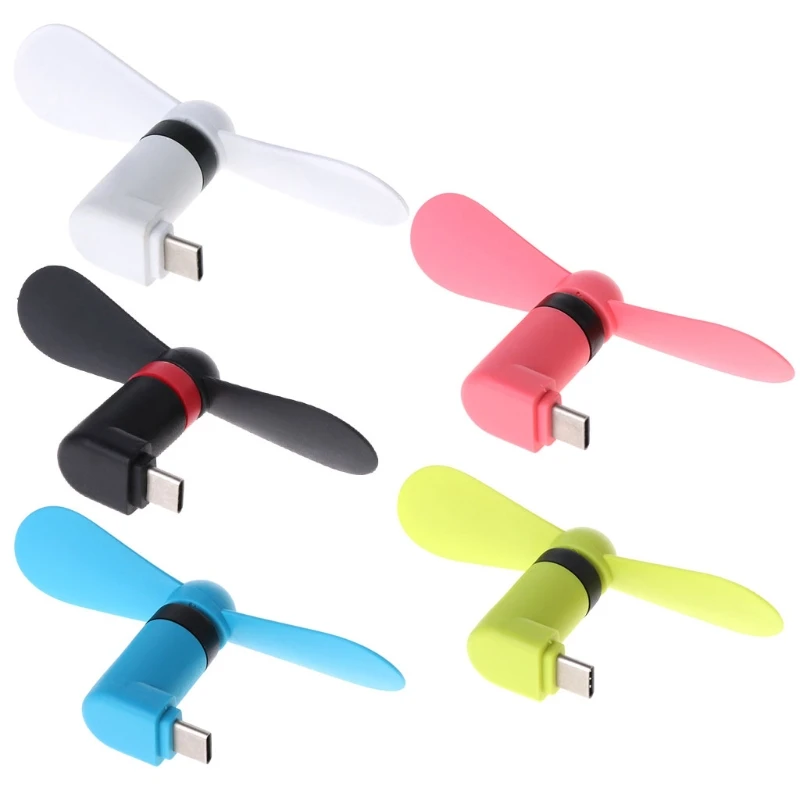 New Mini Portable Micro USB Fan 5v 1w Mobile Phone USB Gadget Fans Tester For Type-C Type C USB-C Mobile Phone Fan