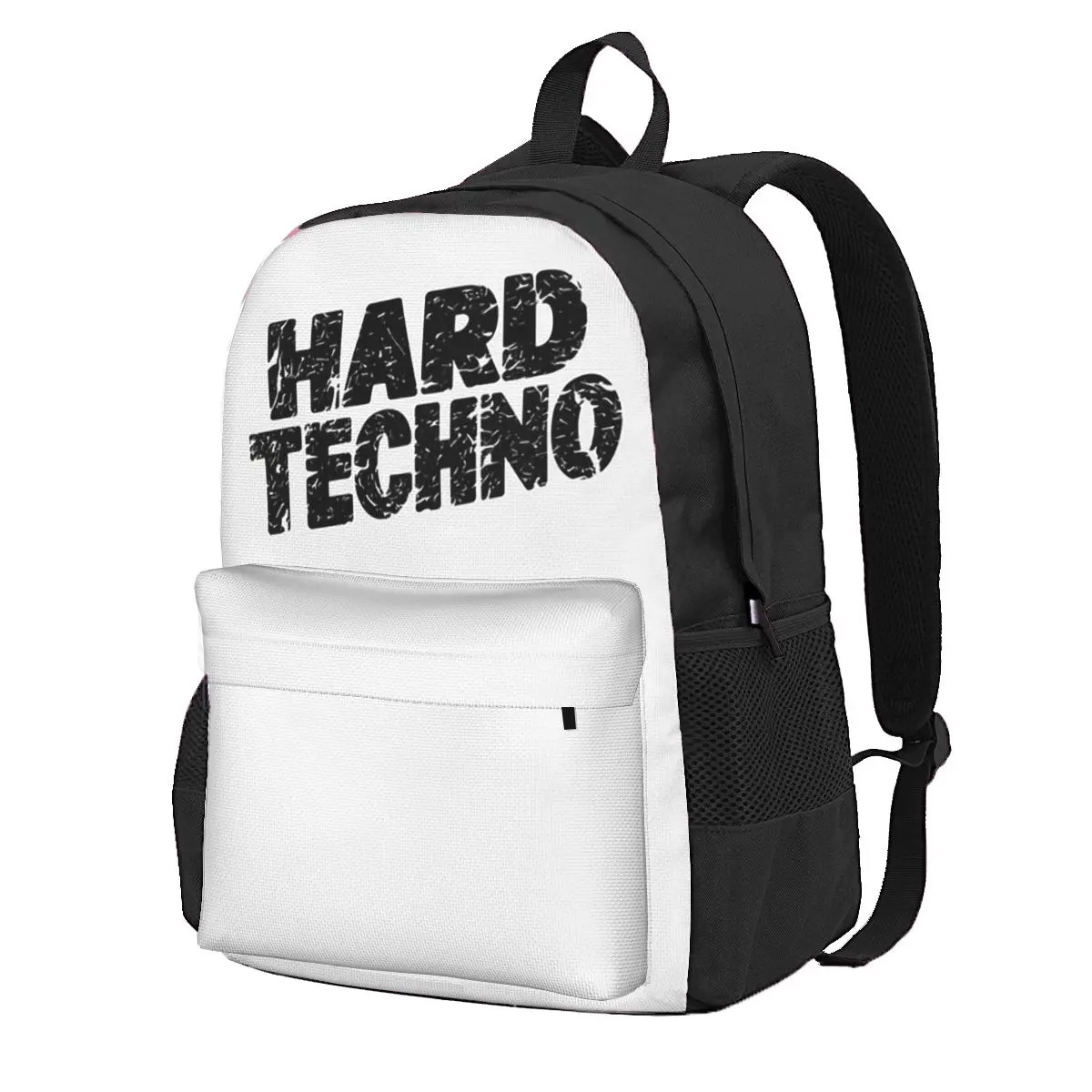 

Hard Techno Student Backpack School Bag Hiking Travel Daypack for Men Women Fashion Bookbag Shoulder Bags