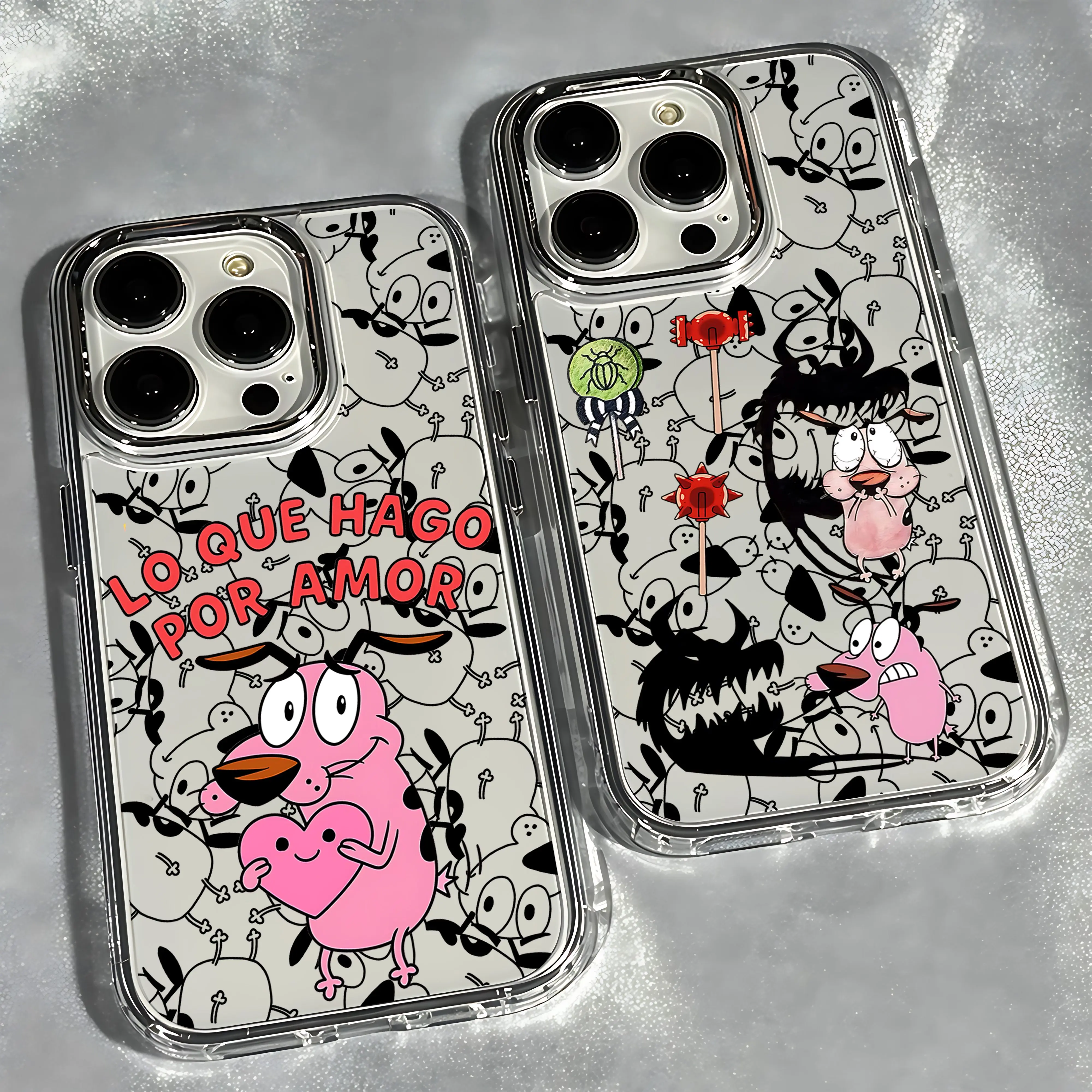 Cowardlys Dog Phone Case for Samsung Galaxy A57 A56 A36 A26 A06 A55 A35 A16 A54 A34 A25 A24 A15 A14 A05S A05 A73 A53 A33 4G 5G