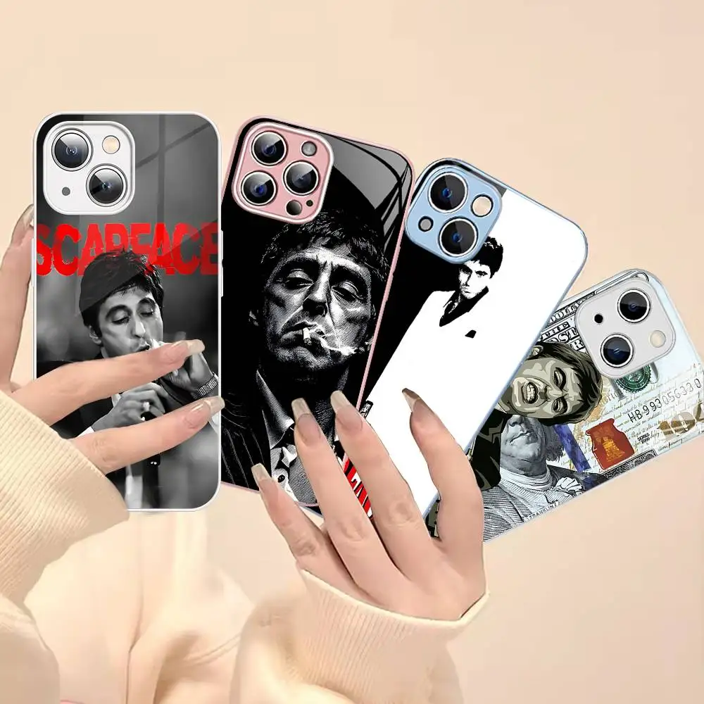 

Classic Montanas Scar-face For IPhone 14 13 12 Mini 11 Pro XS Max X XR 14 Plus Tempered Glass Cover