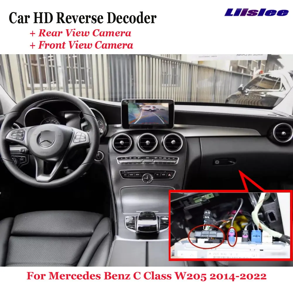 

For Mercedes Benz C Class W205 2014-2022 Car DVR Rearview Front Camera Reverse Image Decoder Original Screen Upgrade