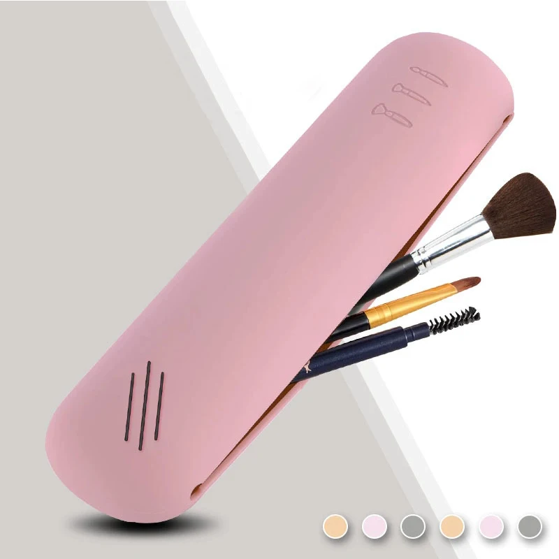 

Portable Silicone Magnetic Travel Makeup Bag Multi-Functional Beauty Tool Cosmetic Brush Storage Pouch