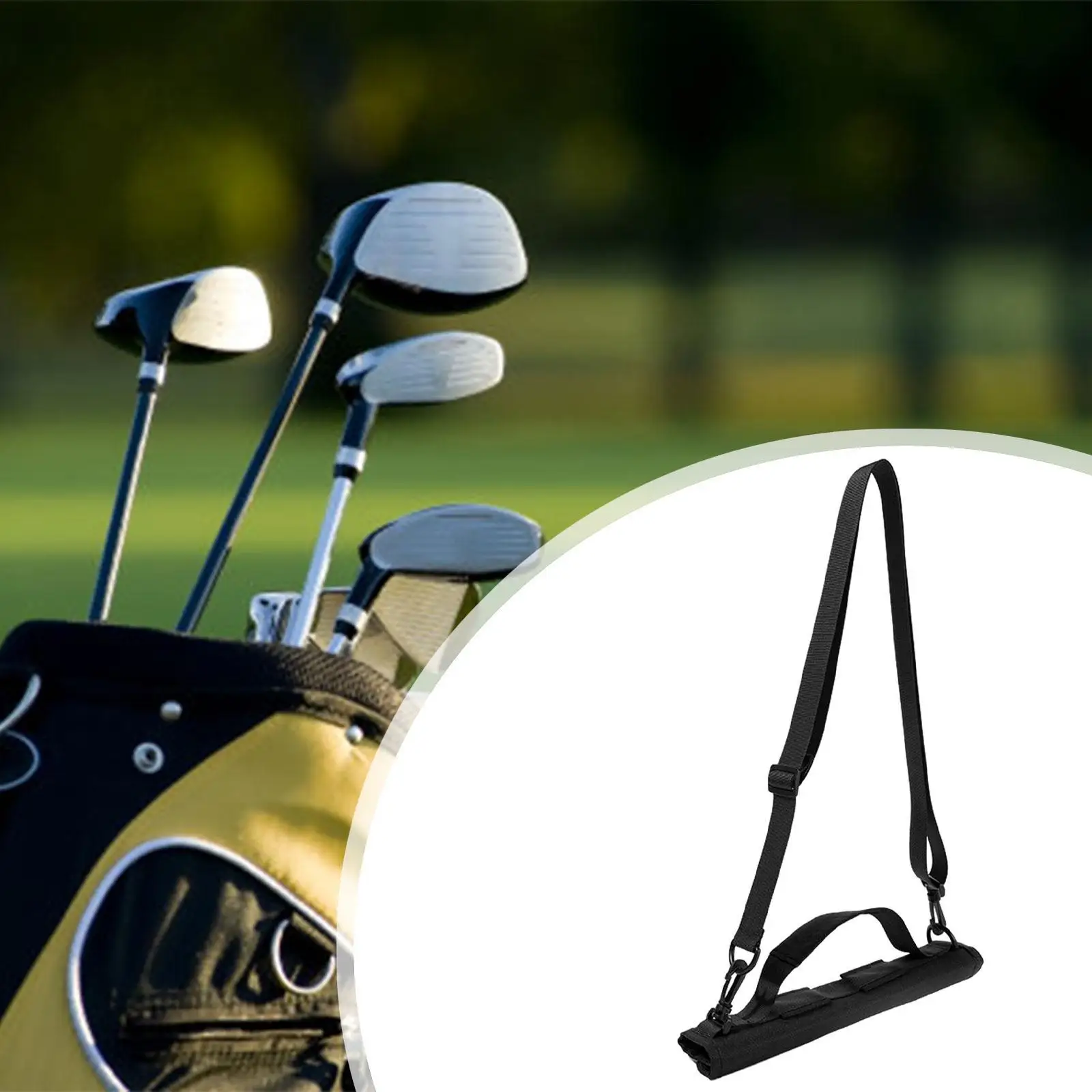 

Golf Club Bag Portable Golf Bag Tee Holder Crossbody Bag Golf Putter Travel Bag Carrying Bag for Golf Course Men Golfer Gift