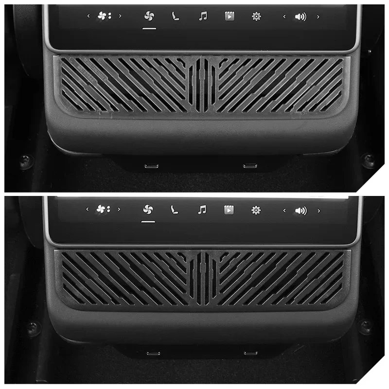 

For Tesla Model Y Juniper/Model 3+ Highland 2025 Rear Air Conditioner Outlet Cover Rear Exhaust Grille Dust Shell Accessories