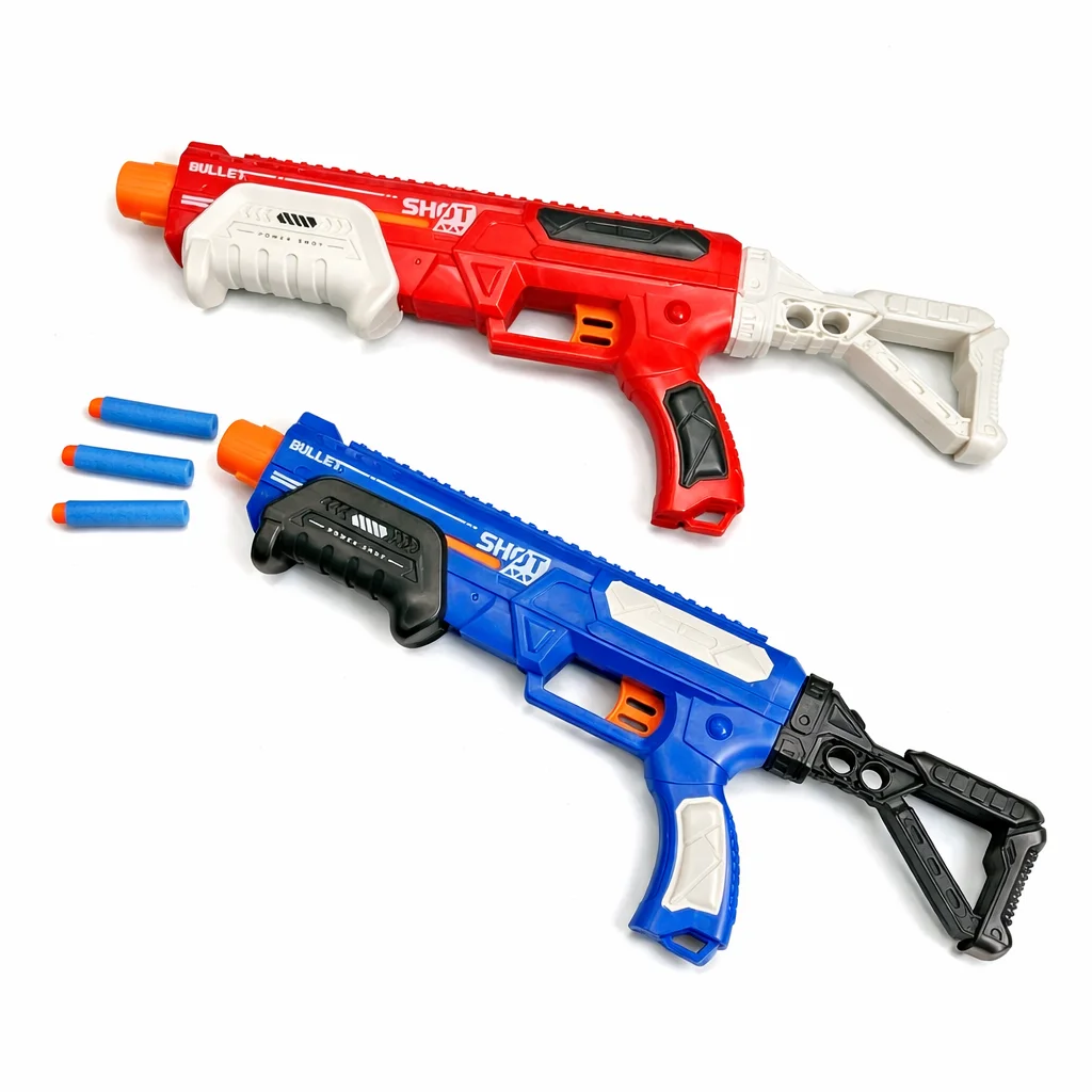 EVA Disc Dart Blaster Toy for Kids Pull Action Shooting Launcher Safe Competitive Game Boys Parent Child Outdoor Sport Gift