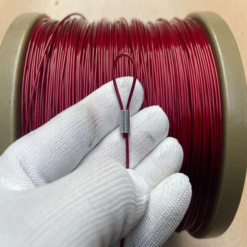304 Stainless Steel Coated Steel Wire Rope, Anti Bite Wear-Resistant Fishing Wire, Jewelry Pendant Llamp Crystal Wire 0.38-1.0mm