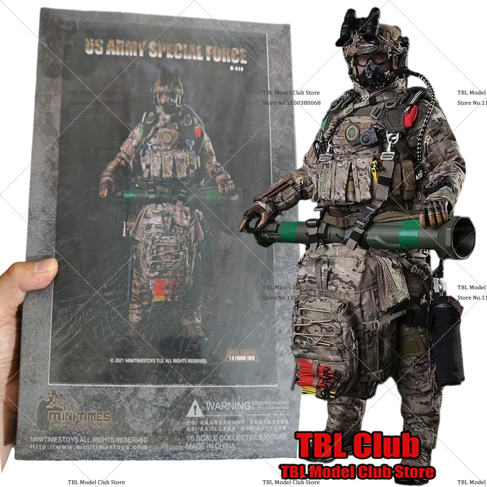 Zabawki Minitimes Figurka Akcji Sił Specjalnych Armii USA w Skali 1/6 dla 12-calowych Figurek - Pełny Zestaw Militarnego Wyposażenia, Zabawka Żołnierza Szybkiej Reakcji