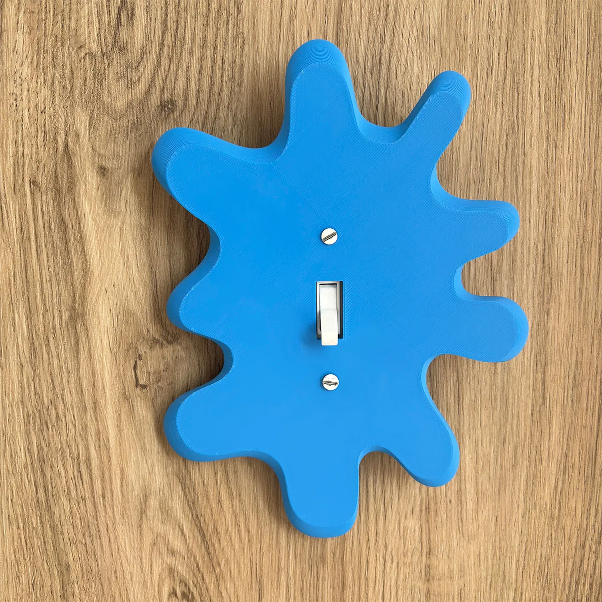 1 pc blue cement shaped switch decorative panel, two styles to choose from, creative switch panel decoration
