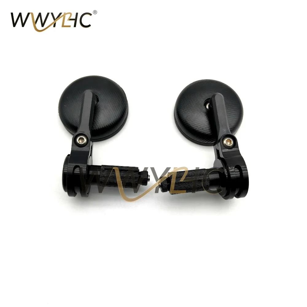 Motorcycle Rearview Mirror 6mm Mirror Retro Handlebar Mirror N1 Reversing  Handlebar Inner Hole 17mm