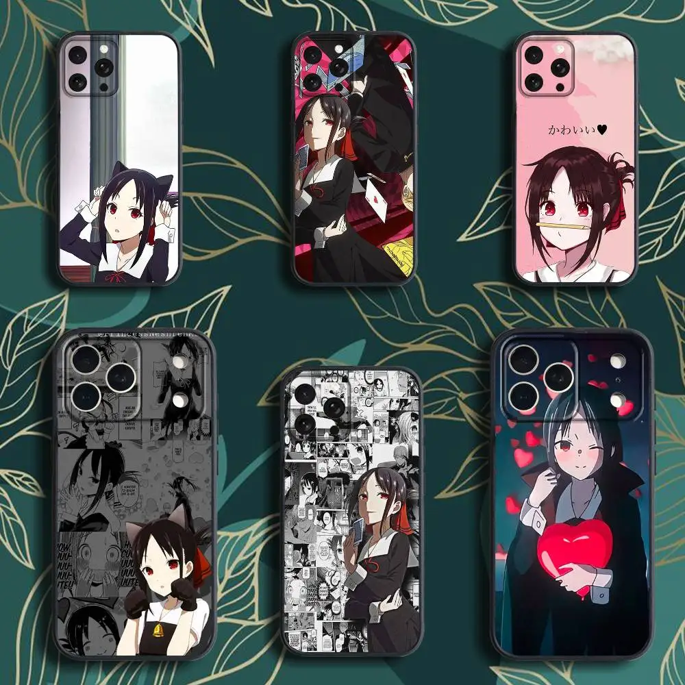 

K-Kaguya-s sama Phone Case For iPhone 17,16,15,14,13,12,Pro,Max,Plus,E,SE4,Air,Mini Black Soft Box