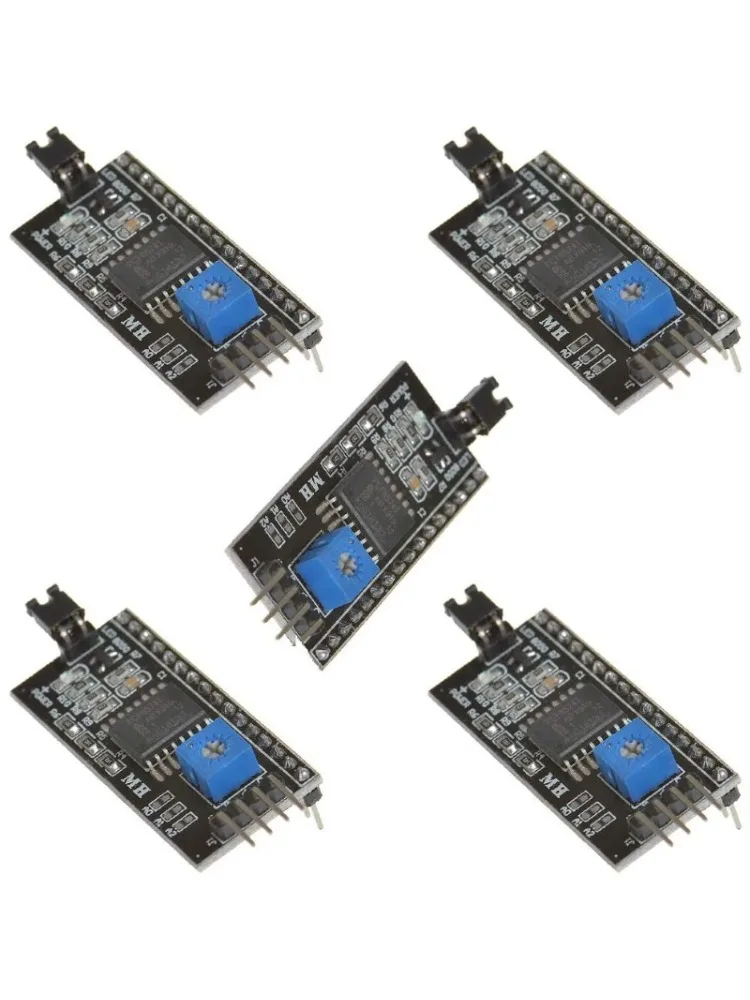5/10 SZT. Płytka Interfejsu Szeregowego IIC I2C LCD1602 2004 z Niebieskim Podświetleniem, Adapter Wyświetlacza LCD, Płytka Rozszerzeń PCF8574 dla Arduino — zdjęcie produktu 7