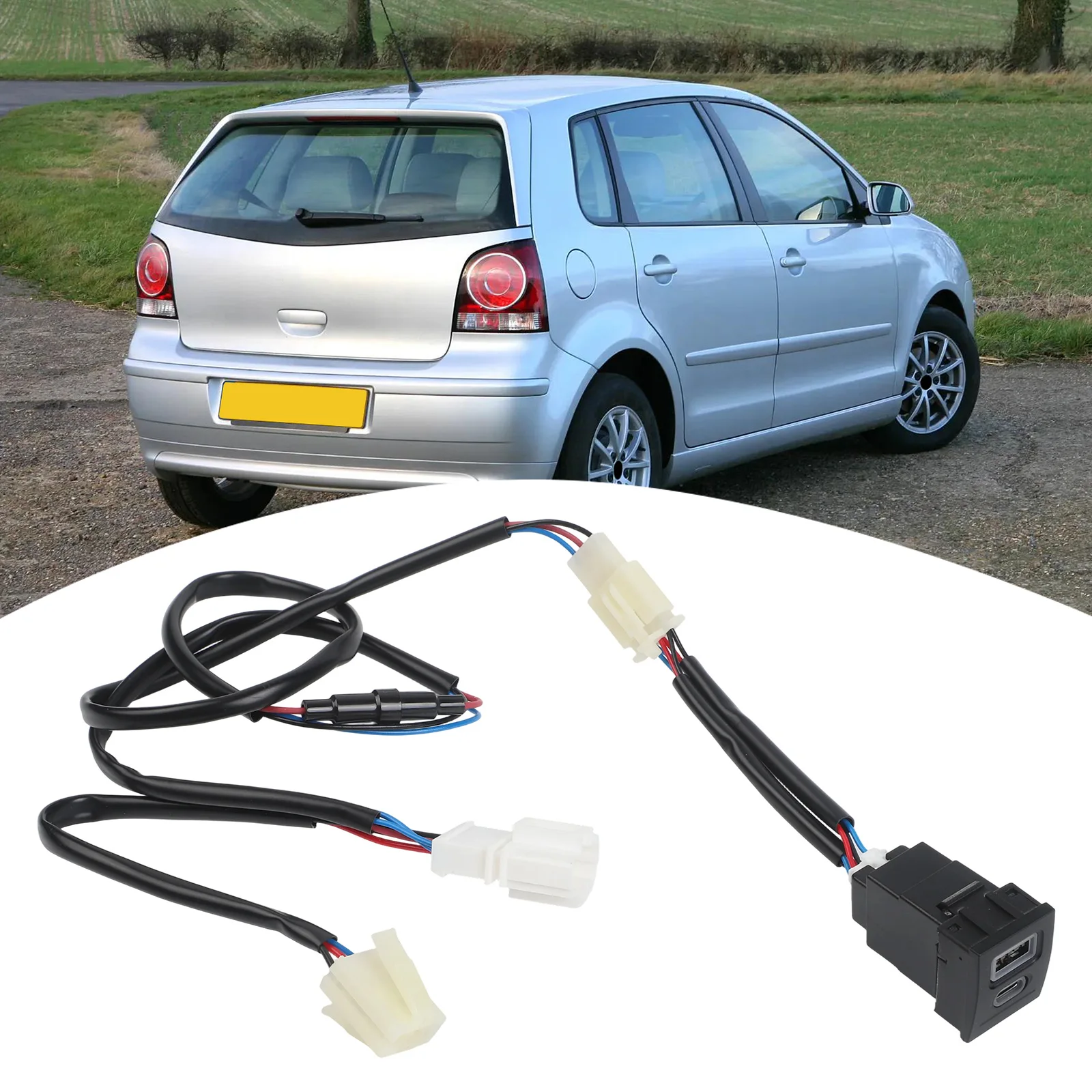 Auto Fast Charge Usb Converter Connector As Shown In The Figure For POLO Fast Charge Compact Size Lightweight Design